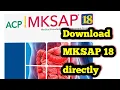 Donwload MKSAP 18 PDF New