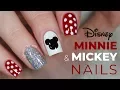 Minnie and Mickey Mouse Nails NailsByErin