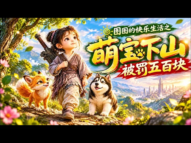 一口气看完丨 囡囡的快乐生活之萌宝下山被罚五百块