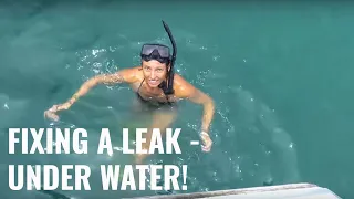 Fixing a LEAK in my sailboat UNDER WATER with Splash Zone – UNTIE THE LINES IV #13