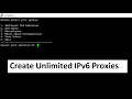 Create unlimited IPv6proxies with IP or authentication