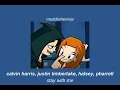 calvin harris, justin timberlake, halsey, pharrell  - stay with me (slowed+reverb)