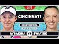 RYBAKINA vs SWIATEK WTA Cincinnati 2026 QF LIVE Tennis Watchalong