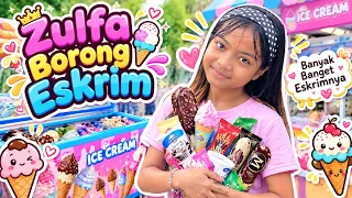 Zulfa borong eskrim di warung