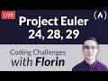 Project Euler Challenges 24 28 29 - Coding Challenges with Florin