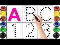Lagu Alphabet, ABC song, abcd, a to z, Kids rhymes, collection for writing along dotted lines for toddler