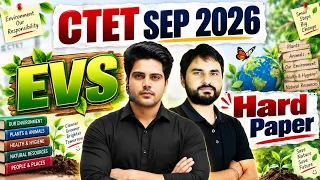 CTET SEP 2026 EVS Hard Class by Sachin Academy live 2pm | Amit Sir | CTET EVS