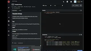 codewars python Template Strings
