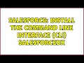 Salesforce Install the Command Line Interface CLI salesforceDX
