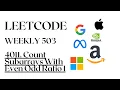 4011 Count Subarrays With Even Odd Ratio I LeetCode Solution Merge Sort Approach