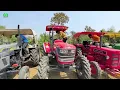 Stunts in Mud Sonalika 60 Stuck in Mud Badly Pulling by Mahindra Arjun NOVO 4x4 Tractor