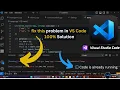 How to Run Program in VS Code Terminal Code is already runnng problem in vs code 100 fix