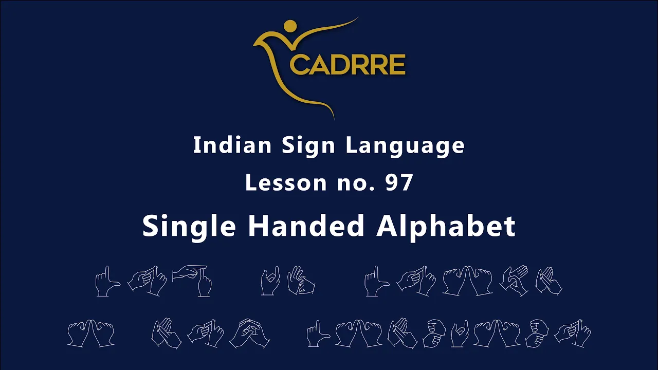 Learn How to Sign Single Handed Alphabet | 1 Handed Signing of English Alphabet