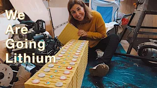 BARGE BUILD! We Are Going Lithium batteries on the boat! Sailing Ocean Fox Ep 191