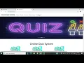 Online Quiz System Python Django Project