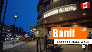 4K Popular Banff Shopping Mall Tour Cascade Shops Banff National Park Canada