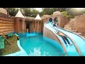 My Summer Holiday 155 Days Building 1M Dollars Water Slide Park into Underground Swimming Pool House