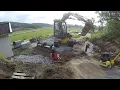 Download Lagu Hardscaping a retaining wall and granite stairs with Mecalac MXT12 1/2