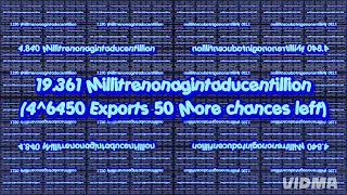 EK Over 24 543 Millitretrucentillion times 4 6500 Exports