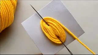 Amazing 6 Beautiful Hand Embroidery Flower making ideas with Woolen Yarn | Easy sewing hack