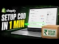 How to add Cash on Delivery COD in Shopify Store 2026 Guide COD Setup Tutorial Step-by-Step