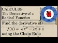 Calculus - The Derivative of a Radical Function with the Chain Rule