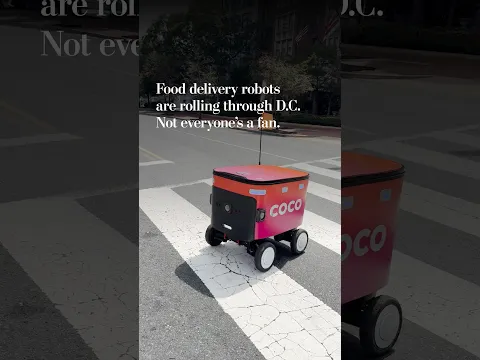 Food delivery robots are rolling through D.C. Not everyone’s a fan.