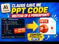 Claude Gave Me PPT Code Instead of a PowerPoint How to Convert PPTXGenJS to PPTX
