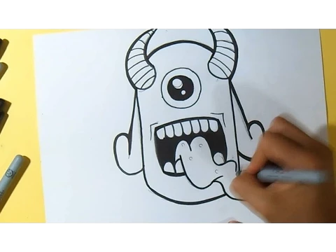 Download MP3 como desenhar um personagem demônio um olho | Wizard art - by Grafite Wörld