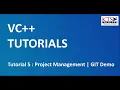 VC Tutorial 5 Project Management GIT Demo Full Stack Developer Beginner Tutorials