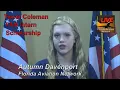 26081508 Tweet Coleman FAN Intern Scholarship