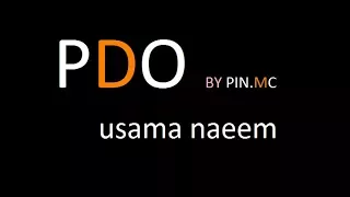 PHP PDO tutorials PHP data object PDO connection PDO connection