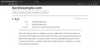 CS50 s Web Programming with Python and JavaScript Course Project 3-Mail