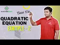 Class 10th - Example 2 Quadratic Equation Tutorials Point