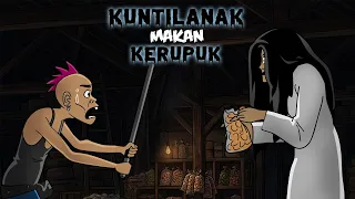 Kuntilanak Makan Kerupuk - Kartun Horor Lucu