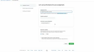 GitHub Classroom Assignments