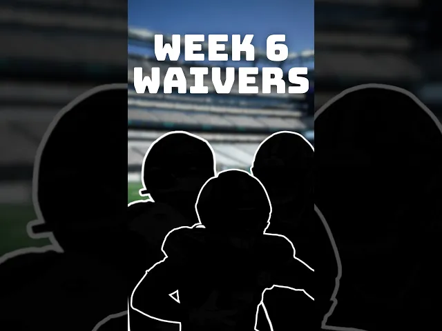 The BEST Week 6 Waiver Wire Adds artwork
