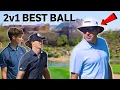 Crazy 2v1 Best Ball Against PGA Tour Pro Joel Dahmen