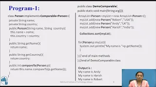 Java Comparable Interface