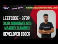 Count Subarrays With Majority Element II LeetCode 3739 Prefix Sum Java Code Developer Coder