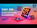 Day 89 Sum of Even Numeric Values in an Object 100 Days of JavaScript Coding Challenge