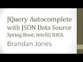 Create Dynamic Autocomplete with JQuery and Spring Boot
