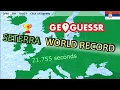 former WORLD RECORD GeoGuessr Seterra Europe Countries Speedrun in 21 7s