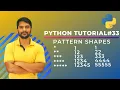 Python Pattern Programs - Printing Stars in Right Angle Triangle Shape Star Pattern