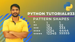 Python Pattern Programs - Printing Stars in Right Angle Triangle Shape Star Pattern