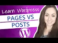 Learn WordPress Posts vs Pages Explained