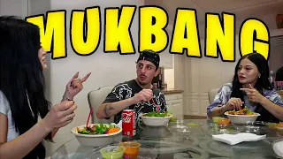 Wendy And Evelyn Ortiz Mukbang With Faze Rug 