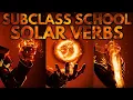 Solar Verbs Explained Subclass School
