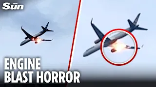 Boeing 757 Engine CATCHES FIRE Seconds After Plane Takes Off In Greece  Boeing 757 Engine CATCHES FIRE Seconds After Plane Takes Off In Greece