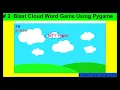 2 Generate Random Word And Slide It Up To Down Blast Cloud Word Game Using Python Pygame